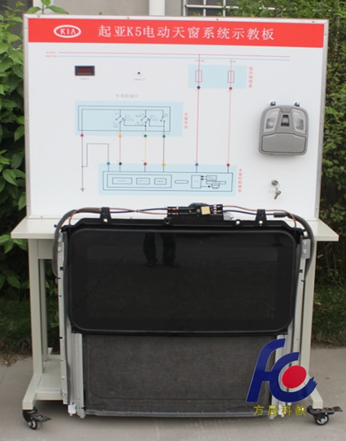 電動天窗系統(tǒng)示教板